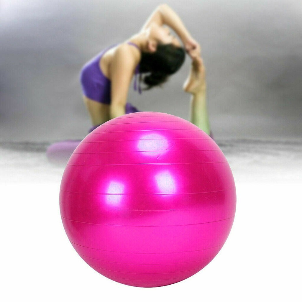 Bóng tập Gym/Yoga trơn 65cm ( Khách chọn màu + Tặng bơm bóng )