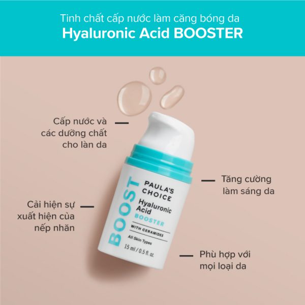 [PAULA'S CHOICE] Tinh Chất Tăng Cường Phục Hồi Cấp Ẩm Sâu Và Căng Bóng Cho Làn Da Hyaluronic Acid Booster 15ml (Mã 7860)