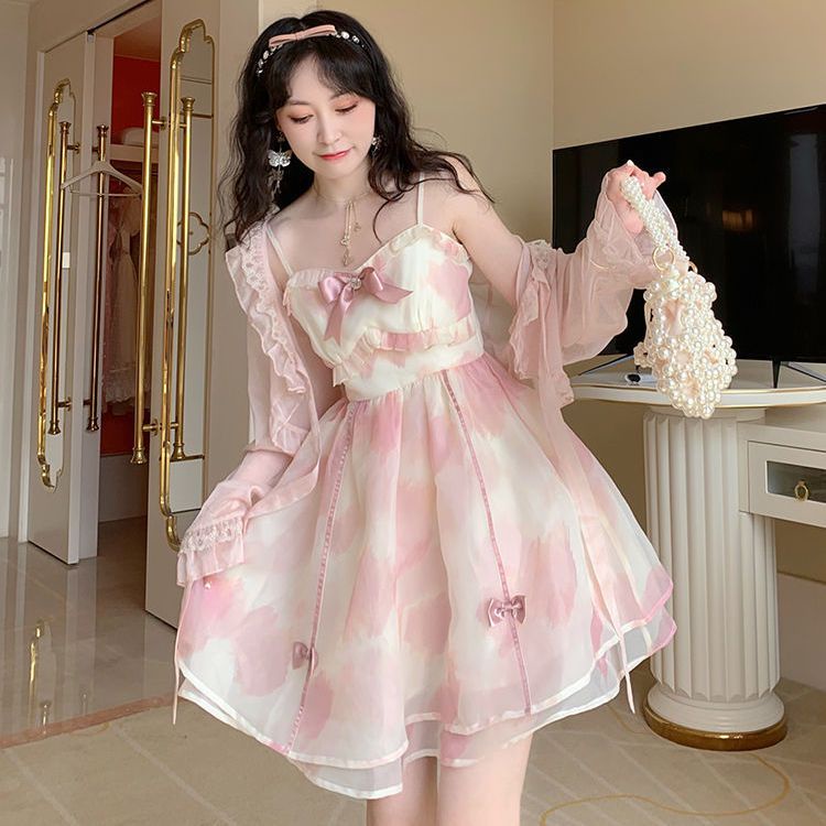Váy babydoll Đầm Hai Dây Mỏng Thời Trang Mùa Hè Cho Nữ