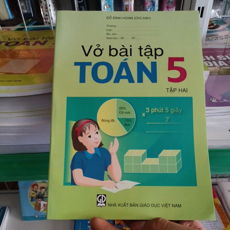 Lớp 5- bài tập toán 5 tập 2 và bao kính