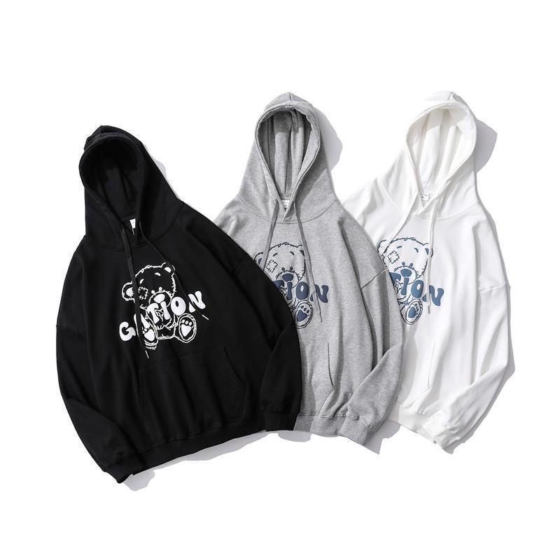 Áo Hoodie Nỉ Bông Tay Dài Gấu GATION