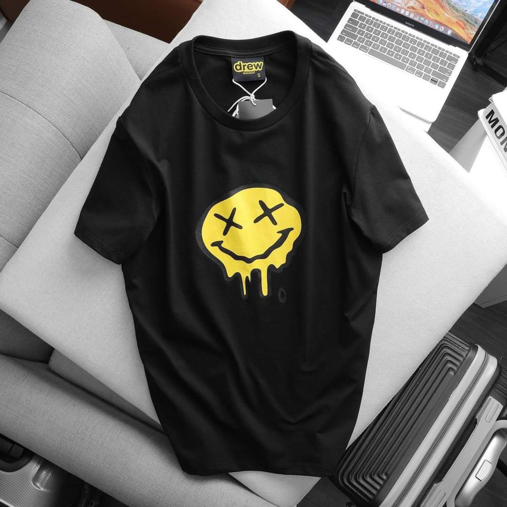 Áo phông Unisex MẶT CƯỜI-Áo thun ngắn tay không cổ-Dễ phối đồ-Đồ đôi nam nữ-Đủ size đủ mẫu-Chất cotton co giãn 4 chiều | BigBuy360 - bigbuy360.vn