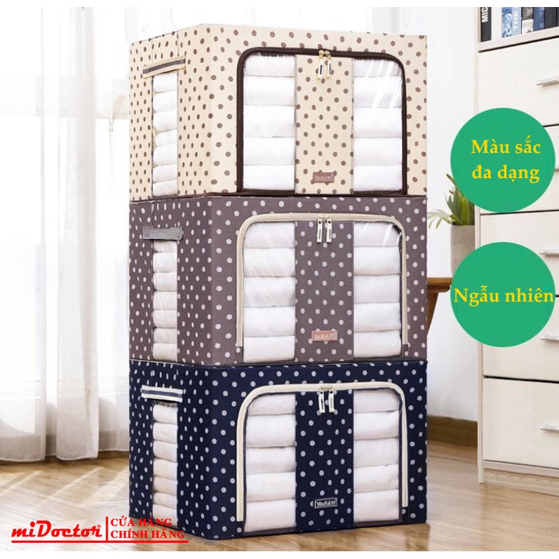 Bộ 3 Túi Đựng Chăn Màn Khung Sắt Gấp Gọn Cao Cấp miDoctor (CÓ CHỌN LOẠI MÀU)