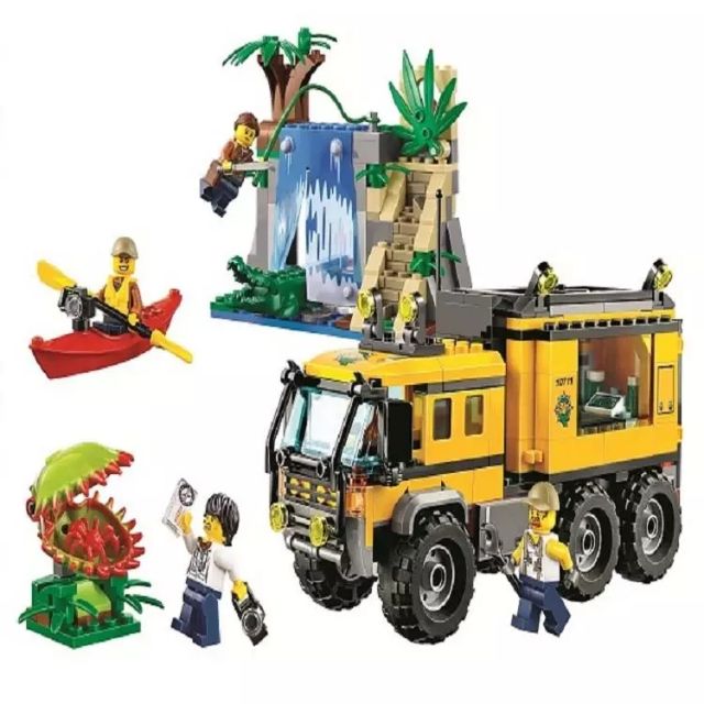 Lego bela 10711 Raiders of Lost Ark Rừng Phiêu Lưu Di Động Phòng Thí Nghiệm