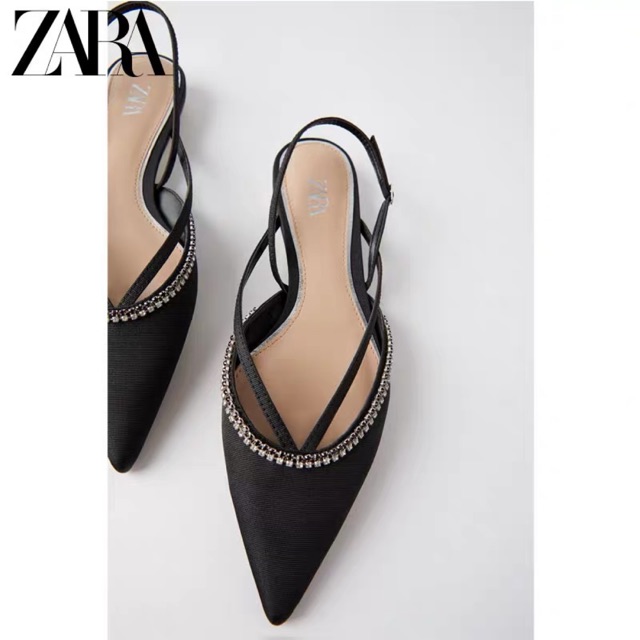 SANDAL BỆT ZARA MŨI NHỌN