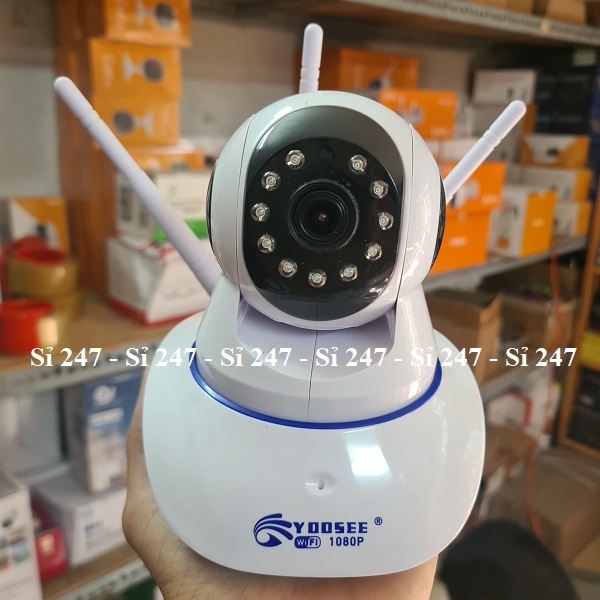 CAMERA IP WIFI YOOSEE 3 RÂU HD1080 - 2.0Mps - TẶNG CHUÔNG CỬA BÁO ĐỘNG