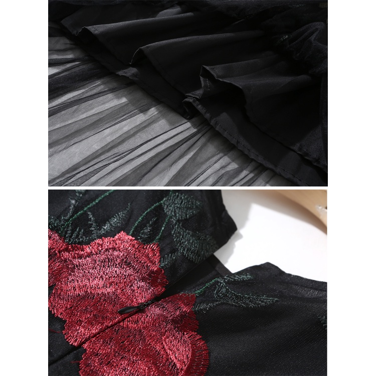 Đầm Maxi SáT NáCh Thêu Hoa ChấT LượNg Cao DàNh Cho Nữ