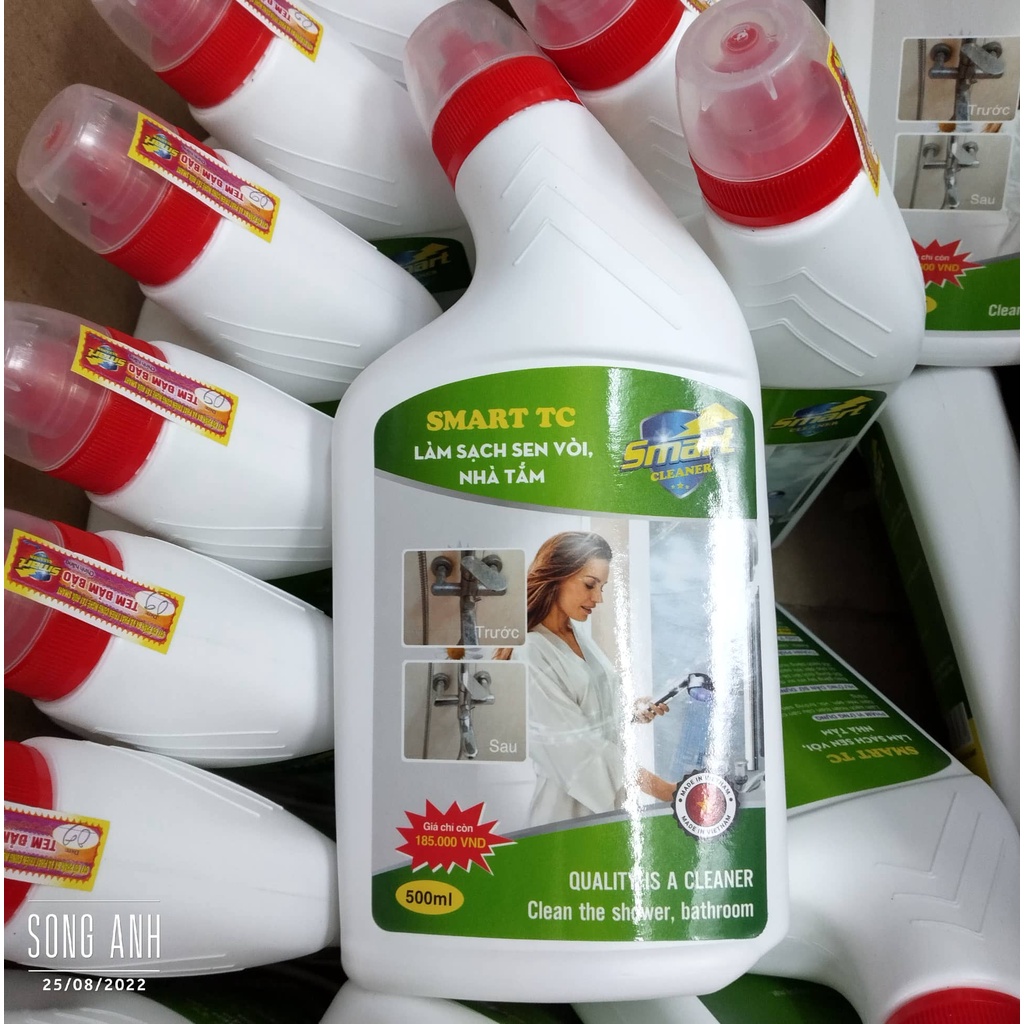 Smart TC 500ml nước tẩy rửa làm sạch inox, sen vòi siêu nhanh, siêu sạch, chính hãng