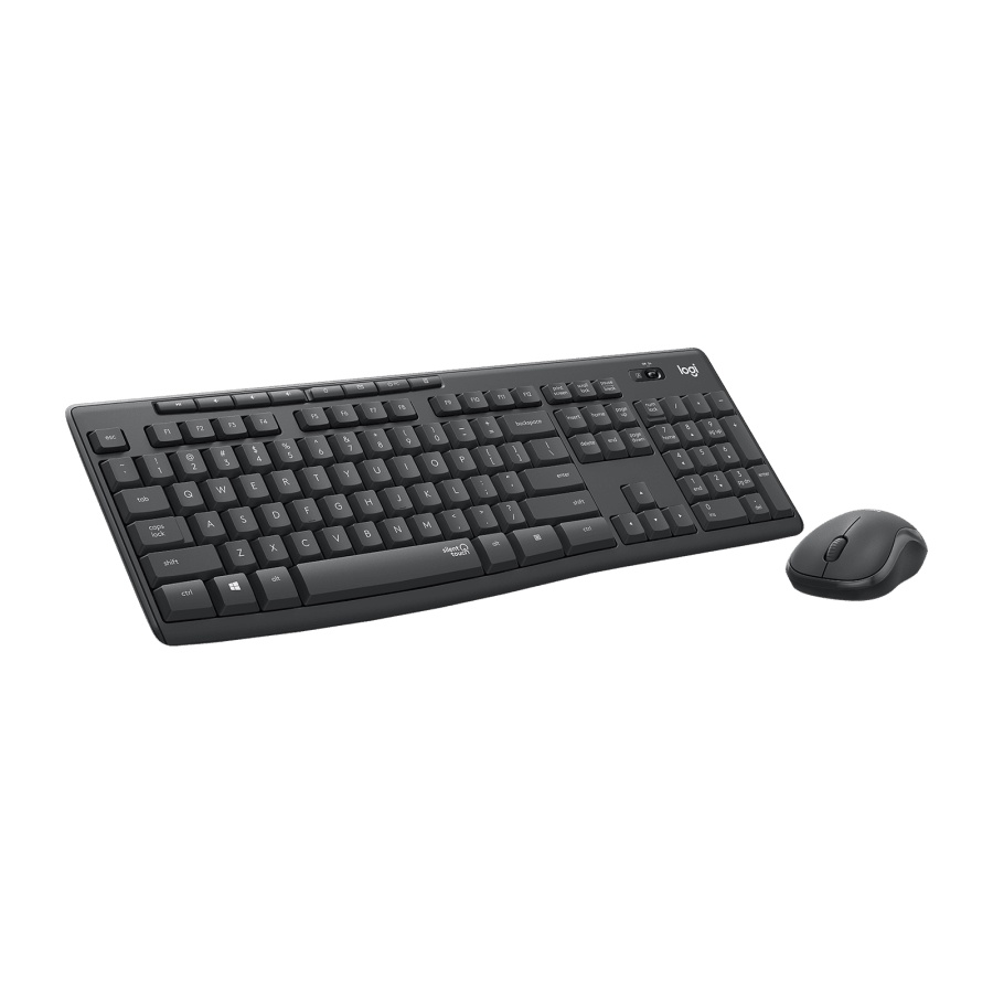 Bộ Bàn Phím Và Chuột Không Dây Logitech MK295 Silent - Công nghệ silent Touch - Hàng Chính Hãng