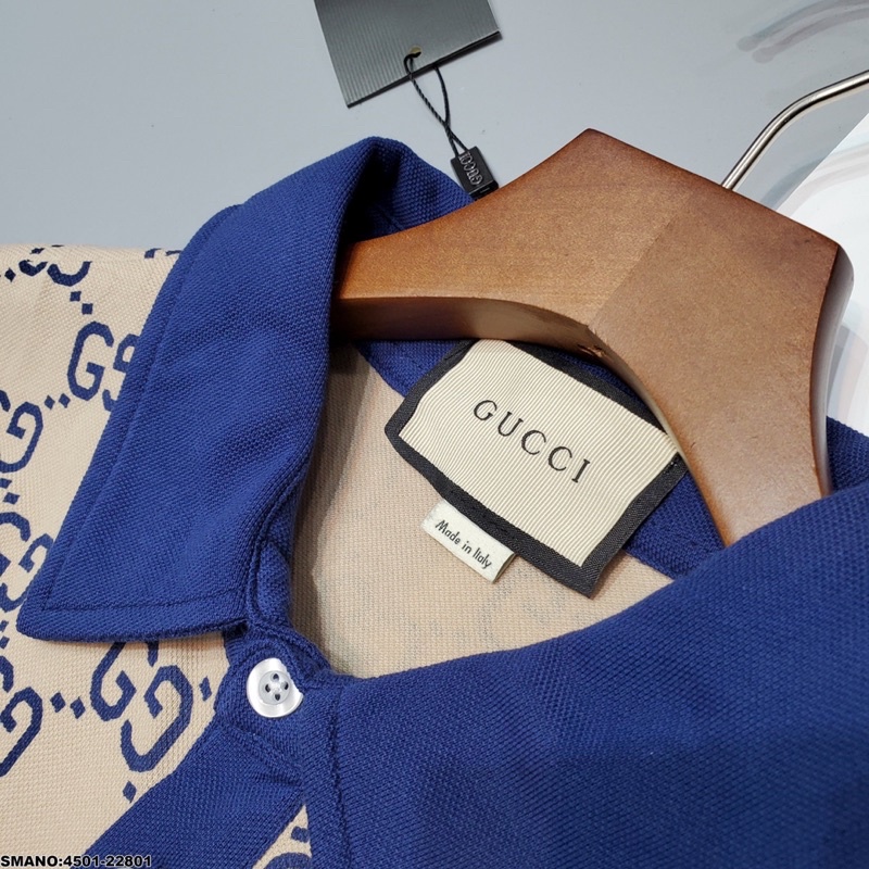 mẫu mới hot gucci hoạ tiết có cổ xen kẽ 2 màu đẹp mắt