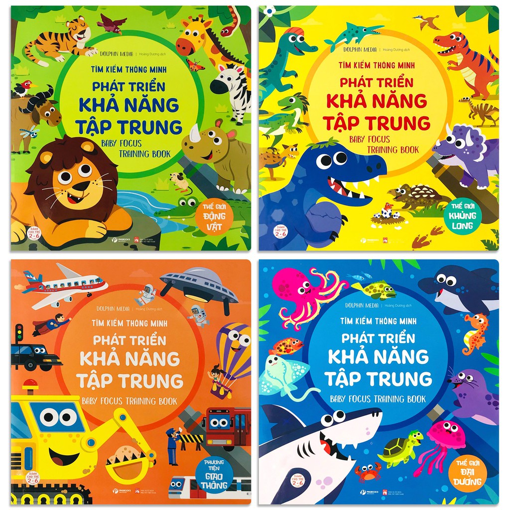 Sách - Tìm kiếm thông minh - Phát triển khả năng tập trung - Dolphin Media - Sách tương tác