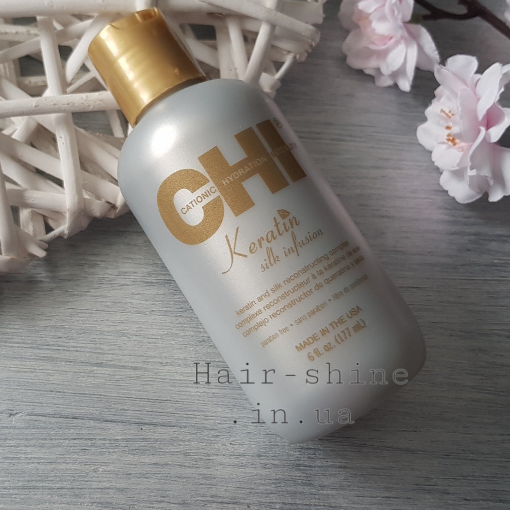 Tinh dầu dưỡng bóng tóc CHI Keratin Silk Infusion 177ml