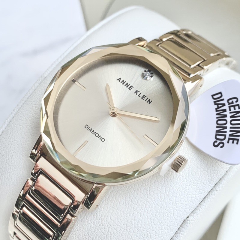 Đồng hồ nữ thương hiệu ANNE KLEIN dây kim loại model AK/3278CHGB