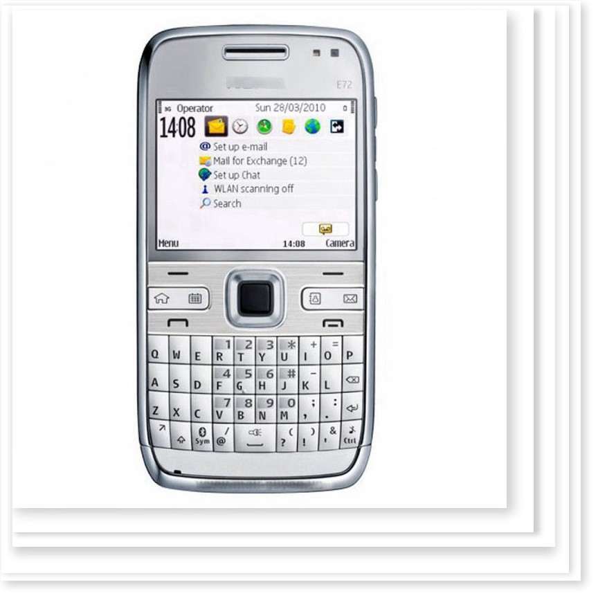 Điện thoại Nokia E72 hàng đẹp độc hiếm hỗ trợ 3g wifi pin 1500mah màn hình sắc nét - DT0108