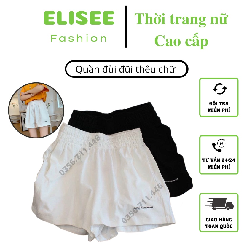 Quần đùi đũi thêu chữ nổi 💥 CỰC ĐẸP 💥 quần đùi nữ thiết kế trẻ trung năng động dễ mix đồ