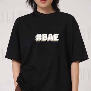 Áo thun unisex nam nữ Allby Bae cổ tròn tay lỡ