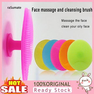 √RA Silicone Face Facial Cleaning Pad Brush Exfoliating Skin Pore Scrubber Cleanser