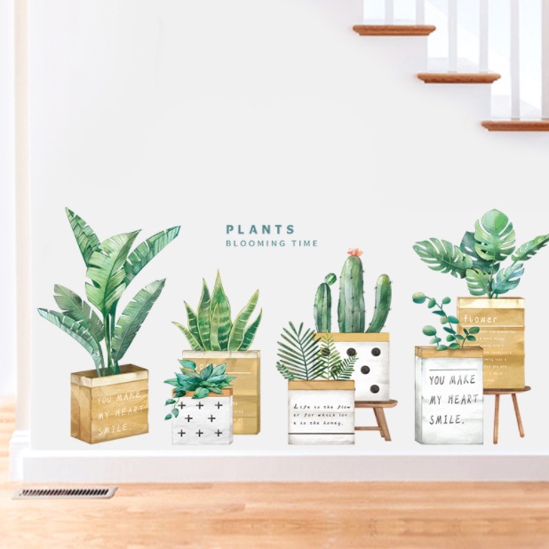 Decal trang trí tường - Các mẫu hoa và cây xinh