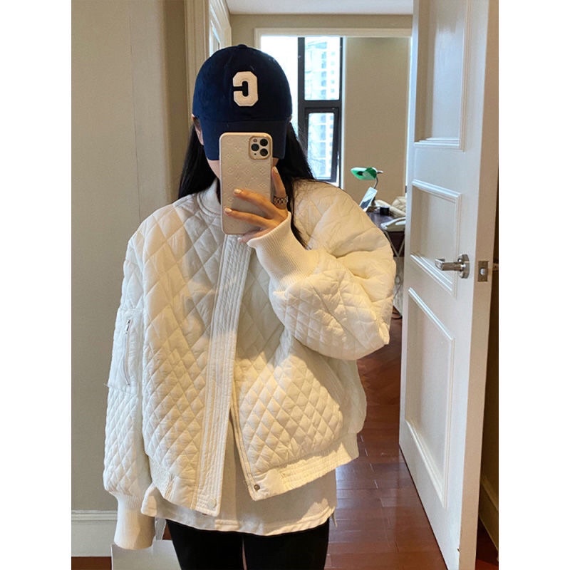 Áo khoác trần Bông thu Đông Cá tính , Áo bomer siêu ấm