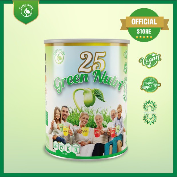 [Nhập Khẩu 100%] Sữa Hạt Ngũ Cốc 25 Green Nutri Lon 750g Chính Hãng