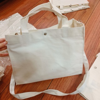 Túi vải canvas dùng thêu + vẽ