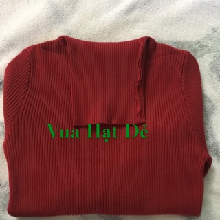 Áo len gân nữ cổ bẻ loại 1
