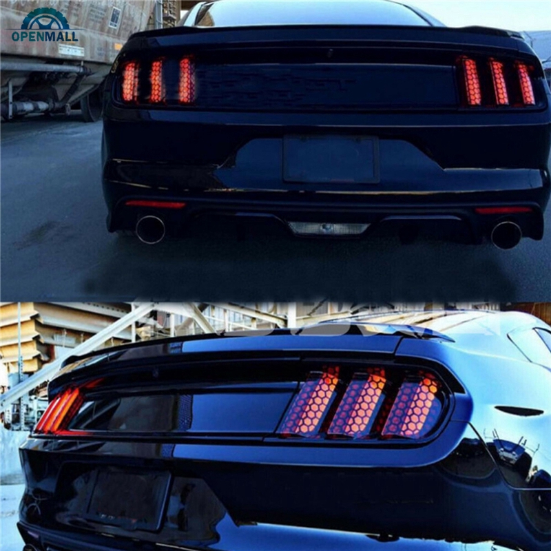 Set 6 Miếng Dán Trang Trí Đèn Đuôi Xe Ô Tô Ford Mustang 2015-2017