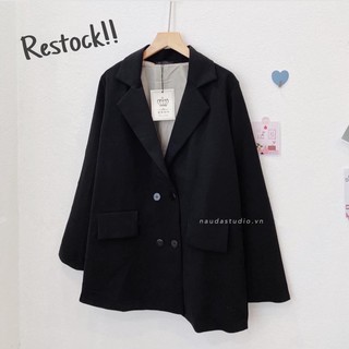 BLAZER HÀN QUỐC 2 LỚP DÀY DẶN (ảnh thật/có sẵn)