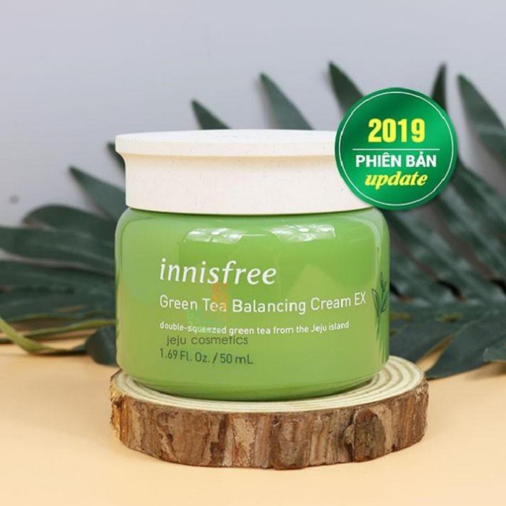 Kem dưỡng ẩm trà xanh dưỡng trắng da chống lão hóa da Innisfree Green Tea Cream EX Hàn Quốc 50ml