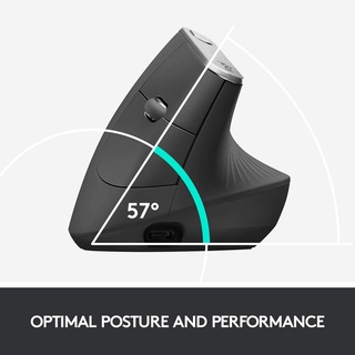 Logitech MX Vertical - Ergonomic Wireless Bluetooth mouse with adjustable angle to reduce fatigue