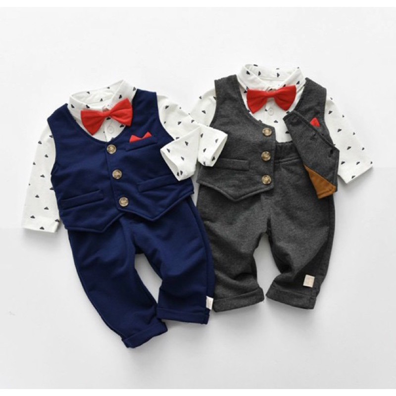 Set 4 chi tiết công tử cho bé ( hàng cao cấp)
