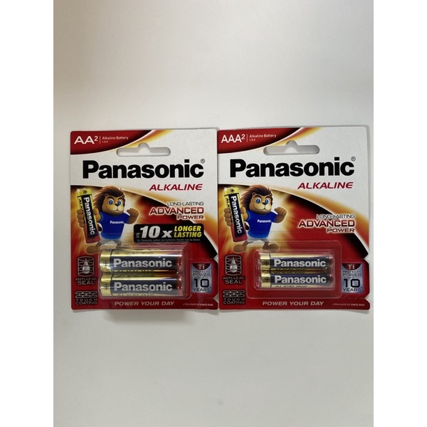 Vỉ 2 viên pin AA/AAA ALKALINE Panasonic - hàng chính hãng