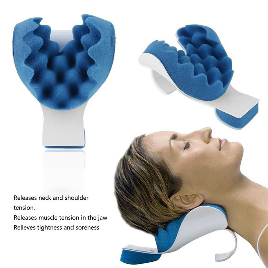 ❤Head Neck Shoulder Massage Pillows Relaxation Relaxer Neck Support Ease