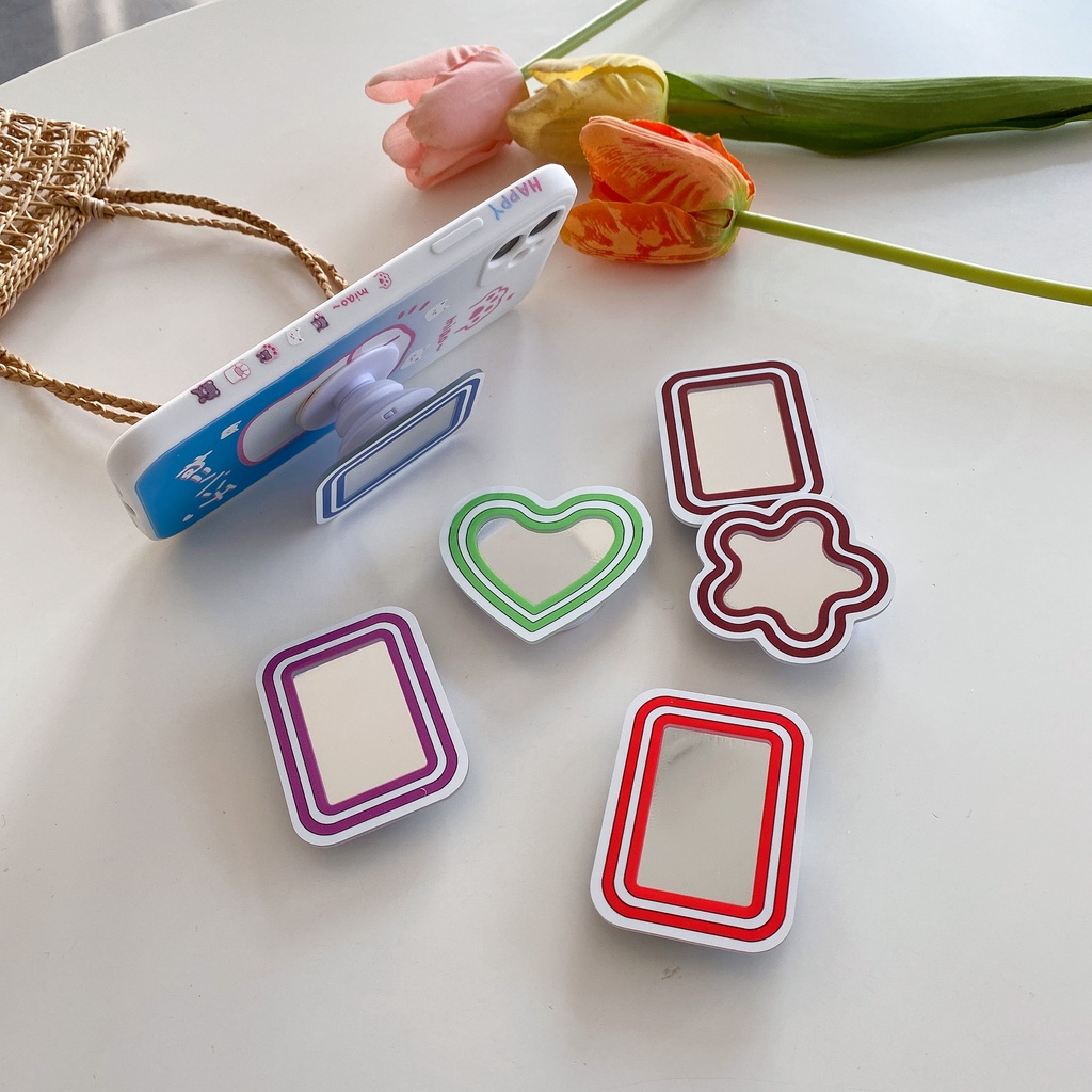 Giá Đỡ Điện Thoại Dạng Nhẫn Họa Tiết Hoạt Hình Sáng Tạo