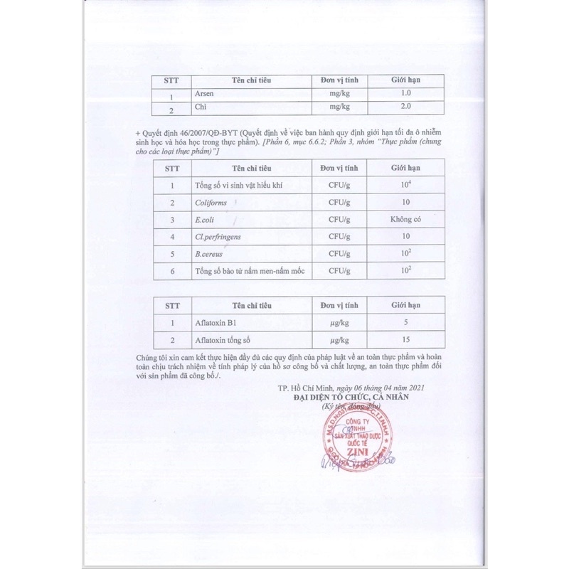 Trà tiêu xoang thảo mộc zn chính hãng