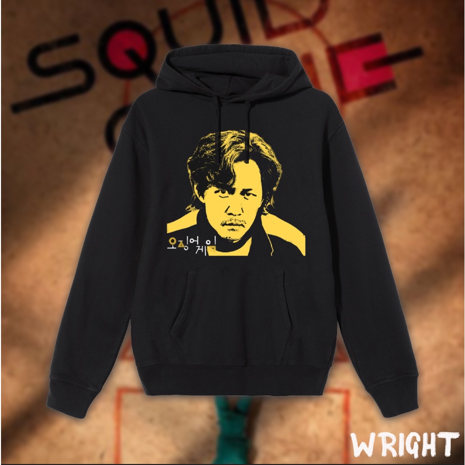 Áo hoodie nỉ đen Squid Game Lee Jung Jae Gi Hun hot trend 2021 unisex |SGAME STORE