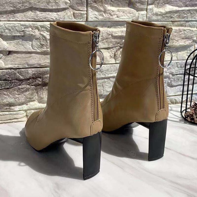 BOOT LỬNG DA MỀM HỞ MŨI GÓT VUÔNG 7 PHÂN (FULLBOX ẢNH THẬT) | BigBuy360 - bigbuy360.vn