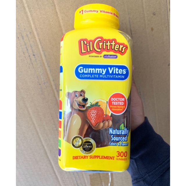 Kẹo Dẻo Bổ Sung Vitamin Gấu Lil'Critter Gummy Vites Multivitamin Complete Cho Trẻ Từ 2 Tuổi 300 Viên ( 2022 )