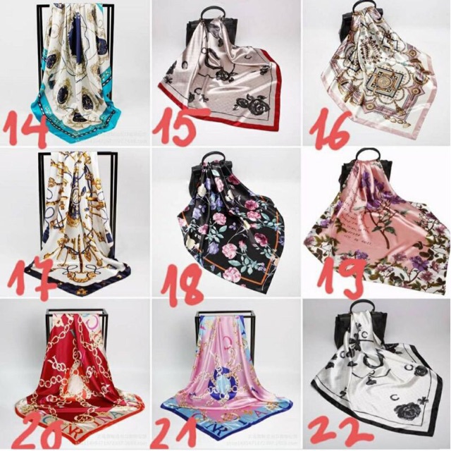 Combo 2 khăn bandana size 90x90cm