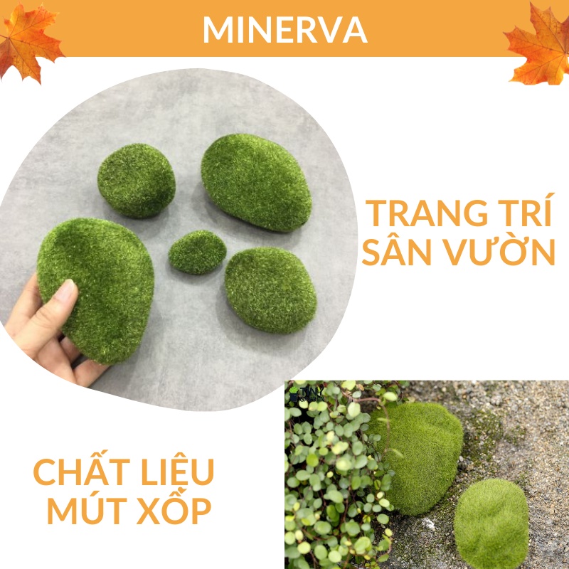TIỂU CẢNH Rêu cục nhân tạo, rêu xốp trang trí tiểu cảnh, phụ kiện chụp ảnh, đạo cụ trang trí phông nền chụp hình