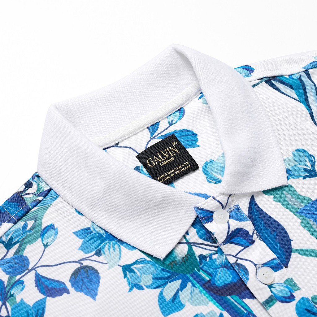 Áo thun Polo Galvin họa tiết mùa hè 2021 chất cotton co giãn nhẹ PLGV50-4 - Leo vatino | BigBuy360 - bigbuy360.vn