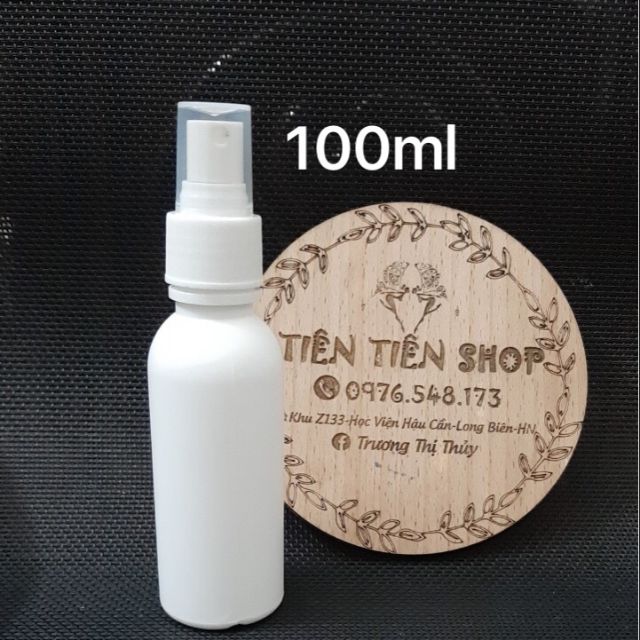 Chai nhựa trắng hdpe 100ml phun sương