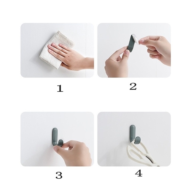 Giá Đỡ Treo Tường Thiết Kế Không Cần Khoan Lỗ Đa Năng Tiện Dụng Cho Nhà Bếp/ Nhà Tắm