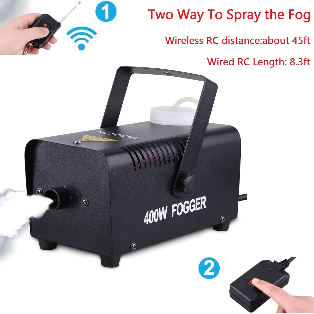 Máy Phá Sương Mù Điều Khiển Từ Xa Không Dây 400W Phù Hợp Cho Tiệc Halloween