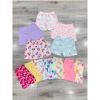 Quần cotton bozip hình cho bé