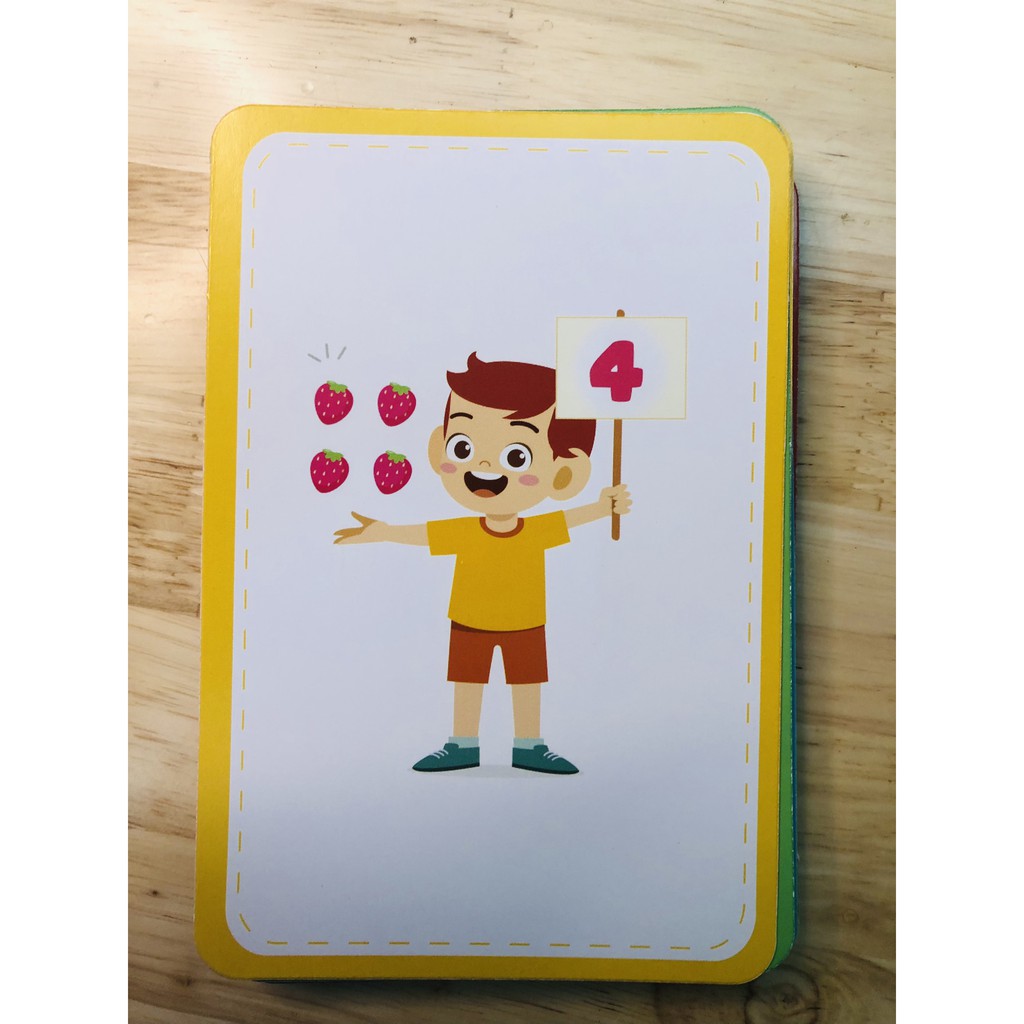 Sách Bộ Thẻ (Flashcard) Bé Học Toán Cho Bé Từ 4 Đến 6 Tuổi (1 cuốn)