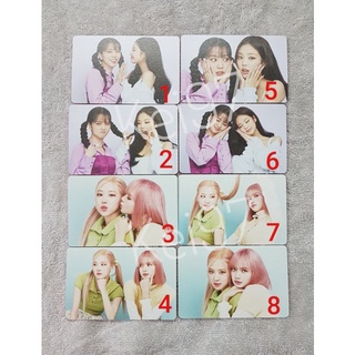 CÓ SẴN - OFFICIAL  PHOTOCARD UNIT BLACKPINK WELCOMING COLLECTION 2022