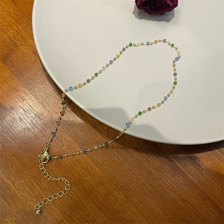 Vòng Cổ Đá Pha Lê Nhiều Màu | Chocker Rực Rỡ
