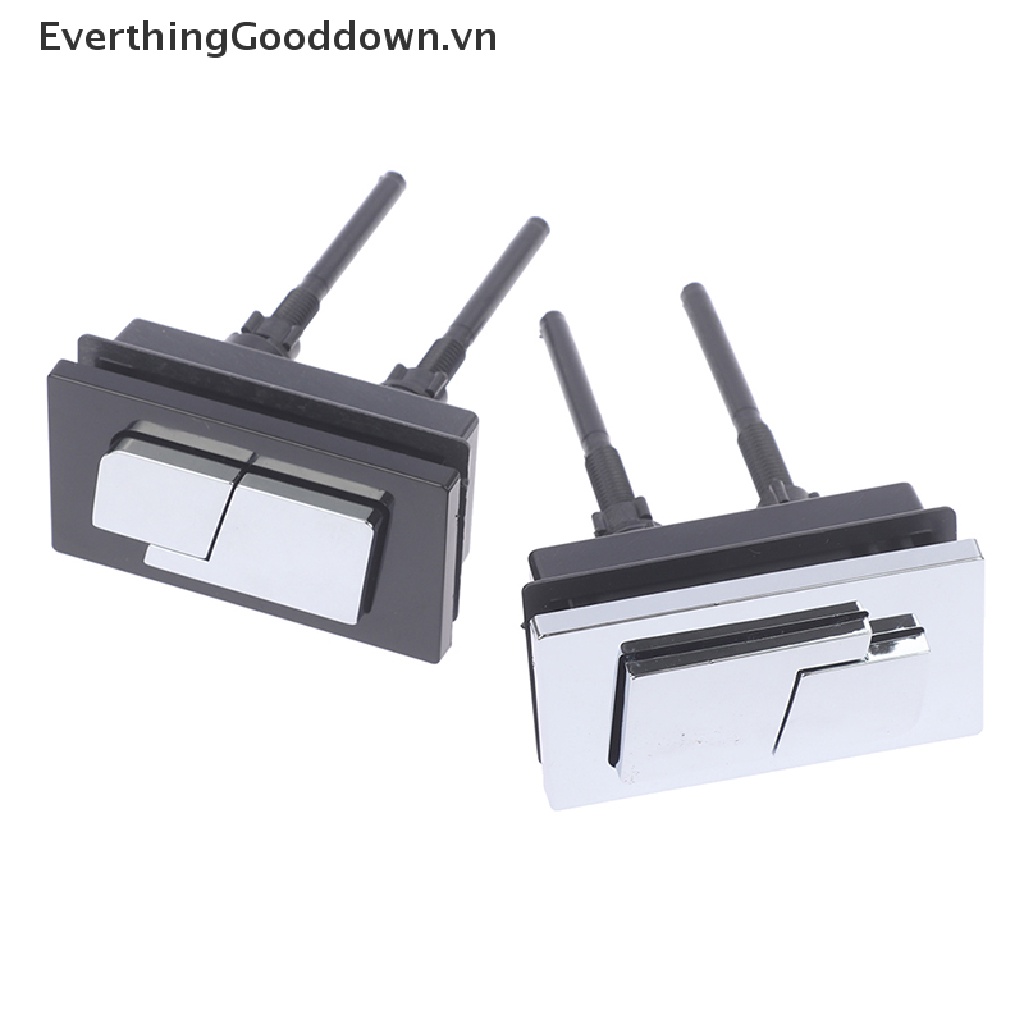 Everthinggooddown 1 Nút Bấm Xả Bồn Cầu Toilet Hai Mặt Hình Tròn / Vuông