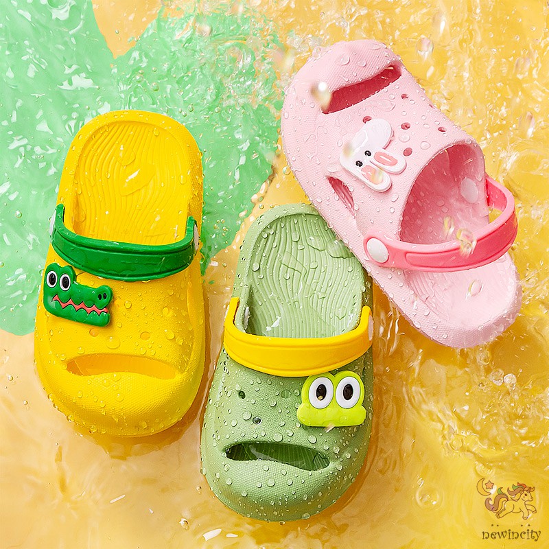 Dép đế mềm họa tiết hoạt hình phong cách Hàn Quốc thời trang dành cho trẻ em